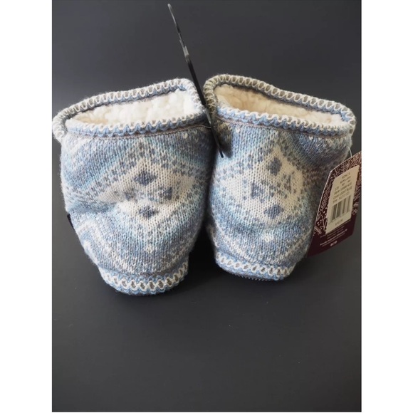 NWT MUK LUKS Women's Light Blue Medium (7/8) Leigh Slipper Boots - Picture 6 of 7